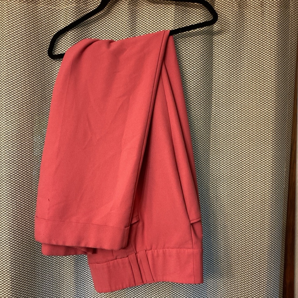 Pink Wide Leg Business Pants